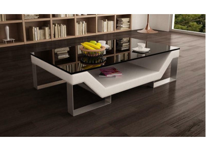 Sofa table Glass Design Table Living Room Leather Couch Side Sofa Coffee