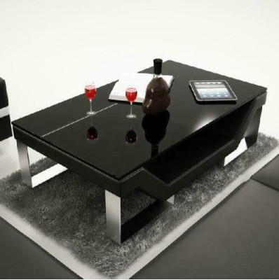 Sofa table Glass Design Table Living Room Leather Couch Side Sofa Coffee
