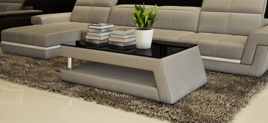 Modern designer glass table side sofa Tables Living room Table Coffee table