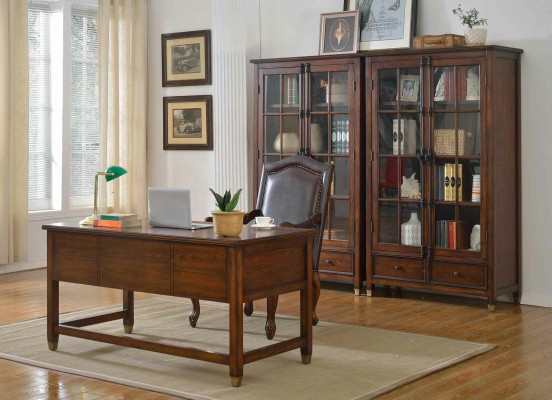 Office Suite Table Chef Armchair Wardrobe Furnishings new 4pcs. Solid wood