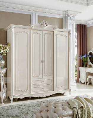 Antique Style Wardrobe Baroque Classic r Wardrobe Solid wood Cabinets new