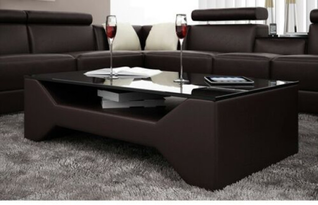 Classic r Luxury Designer Coffee table Decor Sofa Living room Table Leather