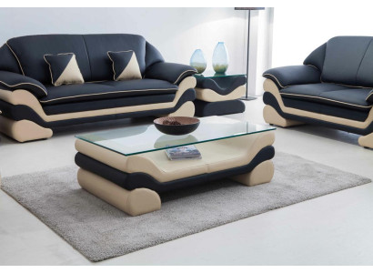 Classic r Luxury Designer Coffee table Sofa Living room Table Leather