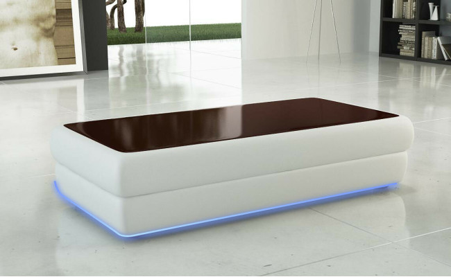 Classic r designer Coffee table Living room Furniture Leather Side table