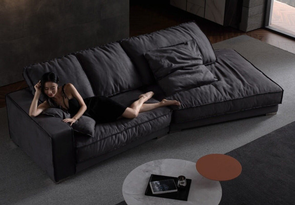 Design L-shape Modern Luxury Couches new Corner sofa Couch Sofas Textile Bed Function
