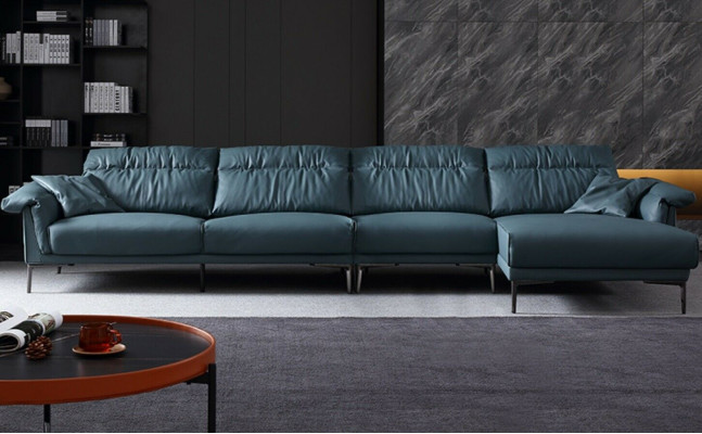 Living room L-shape Modern Elegant Living landscape Design Sofa Couch upholstery