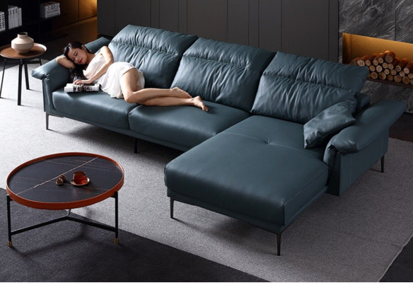 Living room L-shape Modern Elegant Living landscape Design Sofa Couch upholstery