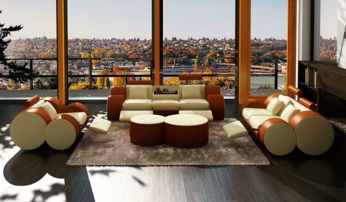 Modern Living room Couch Seat Upholstery Suite Sofas 3+2+1 Design