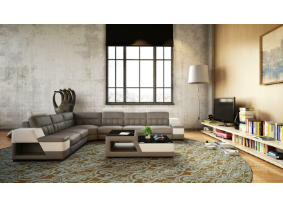 Designer Corner sofa Sofa Living landscape Upholstery Corner sofa Couch set