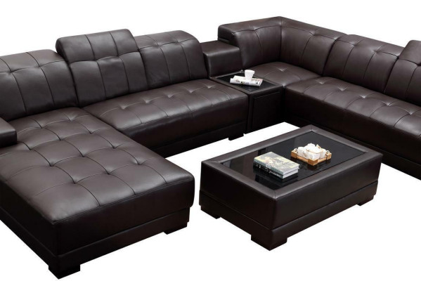 XXL Leather Big Living room Sofa Couch Corner sofa Sofas Couches Upholstery