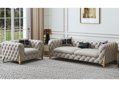 Sofa set Big Set 3+1 Seater Leather Couch Sofa Suite Design Couches