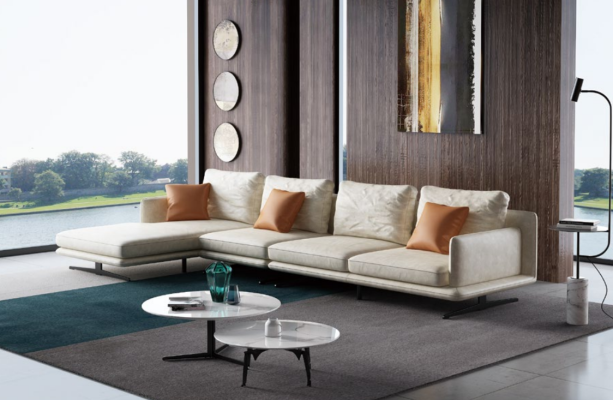 Designer leather sofa Corner sofa Upholstery Corner Couch Seat Decorative Corner L-shape Suite