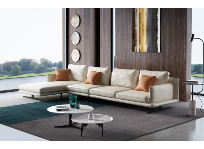 Designer leather sofa Corner sofa Upholstery Corner Couch Seat Decorative Corner L-shape Suite