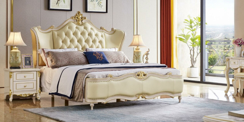 Bed Design Hotel Upholstery Beds Bedroom Double Chesterfield Solid wood