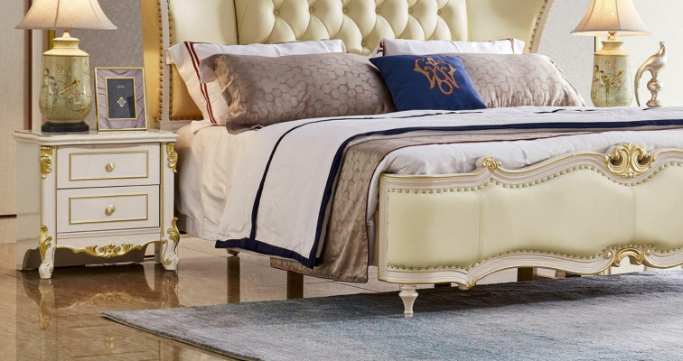 Bed Design Hotel Upholstery Beds Bedroom Double Chesterfield Solid wood