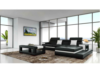 XXL leather sofa Corner sofa Design Big Sofa Couch Upholstery Corner Seat Suite