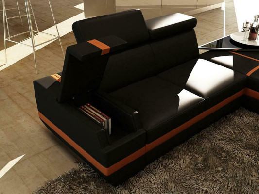Leather sofa Couch Living landscape U-shape Design Modern Sofa Corner Sofas Design 5099