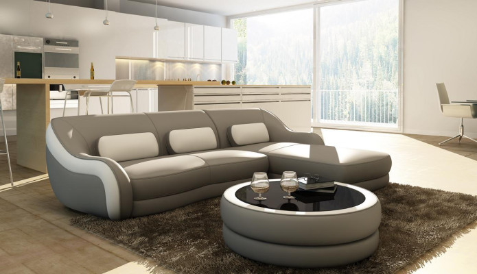 Designer leather sofa Corner sofa Upholstery Corner Couch Seat Corner L-shape Suite Sofa new