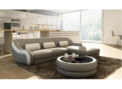 Designer leather sofa Corner sofa Upholstery Corner Couch Seat Corner L-shape Suite Sofa new