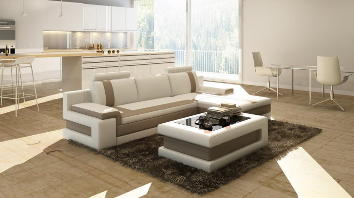 Leather Sofa Couch Living landscape L-shape Design Modern Sofa Corner Sofas