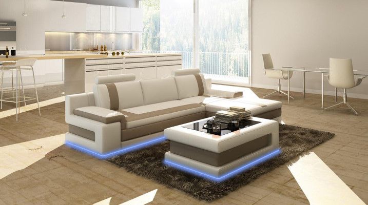 Leather Sofa Couch Living landscape L-shape Design Modern Sofa Corner Sofas