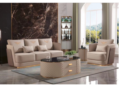 Sofa set 3+1 Seater Classic Sets Leather Couches Sofas Upholstery