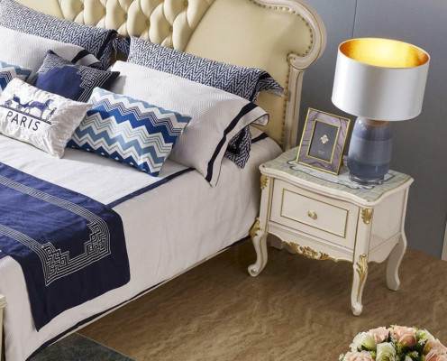 Chesterfield Big Luxury Double bed Bed Upholstered bed Design 180x200 Solid wood