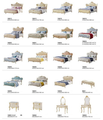 Chesterfield Bed Classic Beds Design Double Upholstery Bedroom Solid wood