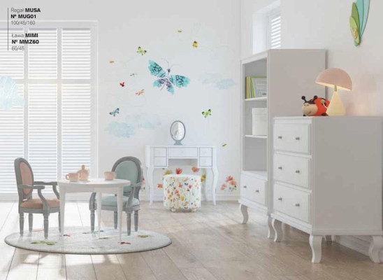 Suite Dressing table Stool Childrens room Furniture Childrens room Modern Luxury Wood