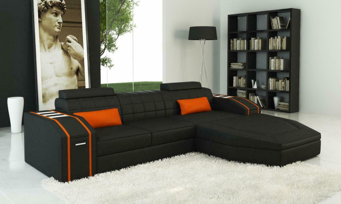 Design Upholstery Corner Sofa Couch Leather Sofas Suite XXL Living landscape
