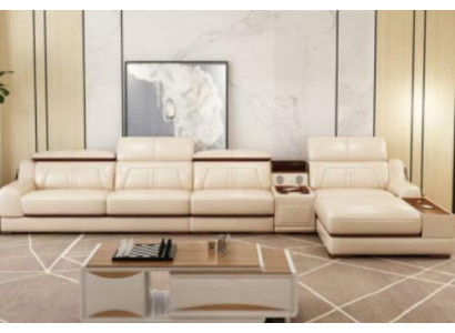 Corner sofa L-shape Upholstery Couch Relax Seat Furniture Living landscape Luxury Corner suite