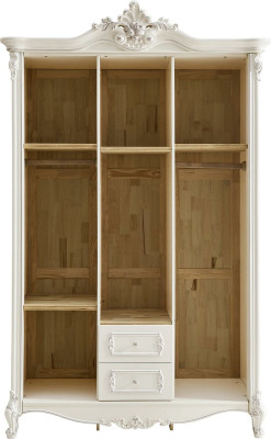 Wardrobe Solid wood style Rococo Wardrobe Antique Baroque Bedroom new