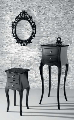 Luxury Side table Coffee table Tables Living room Black Table Classic Furniture