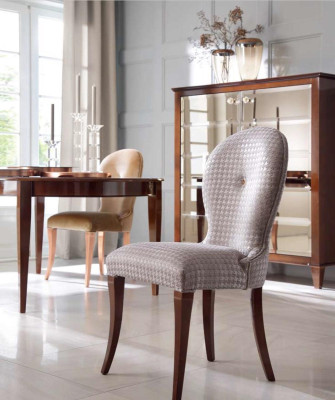 Luxury Dining room chair Chair Armchair Seater Dining room Chairs Wood Modern Gray