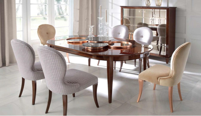 Luxury Dining room chair Chair Armchair Seater Dining room Chairs Wood Modern Gray