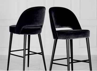 Barstool Stool Bar Chair Chair Modern Polyester Black Fabric Wood Design new