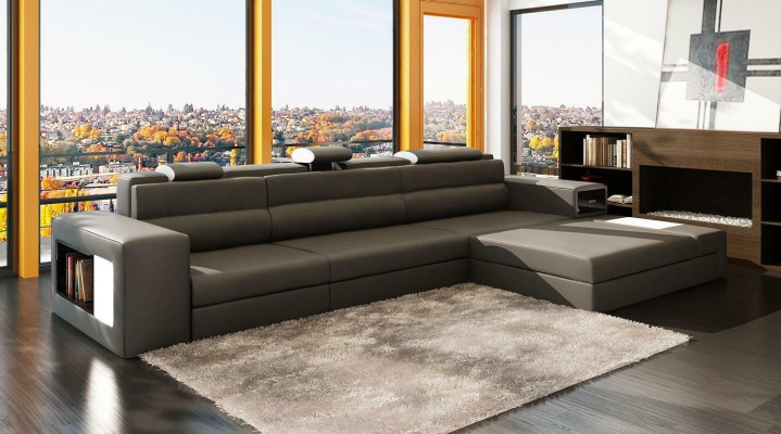 Design XXL Big Corners Upholstery Corner Sofa Couch L-shape Leather Sofas Suite