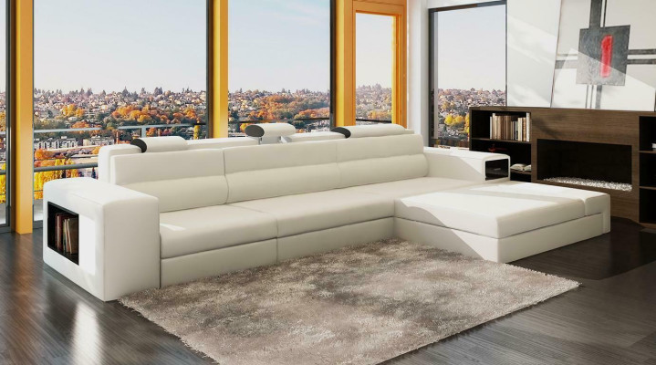 Design XXL Big Corners Upholstery Corner Sofa Couch L-shape Leather Sofas Suite