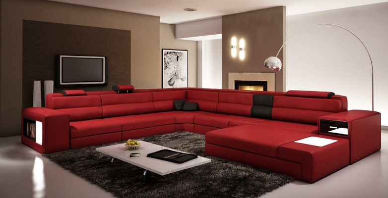 U-shape XXL Designer Living landscape Upholstery Corner sofa Corner Suite Sofa
