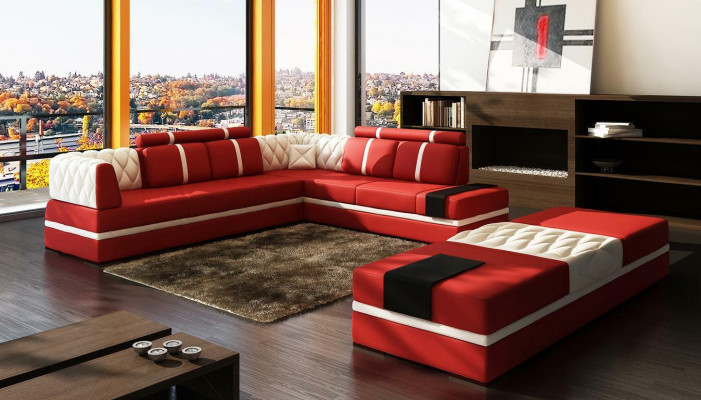 L-shape xxl Designer Living landscape Upholstery Corner sofa Corner Suite Sofa Couch Corner