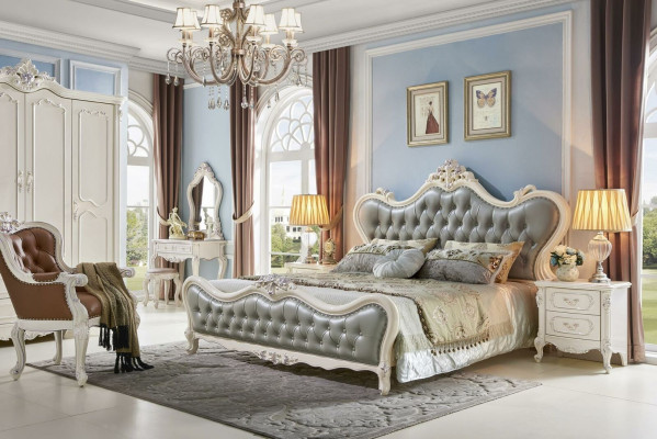 Upholstered bed Beds Bed Hotel Upholstery Design Double Designer Solid wood