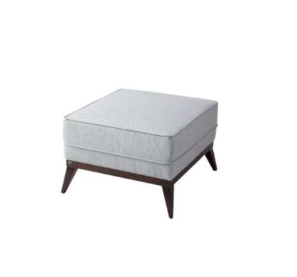 Stool Footstool Polyester Puff Living room Seat Fabric Gray Luxury Seater Furniture