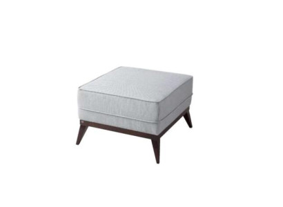 Stool Footstool Polyester Puff Living room Seat Fabric Gray Luxury Seater Furniture