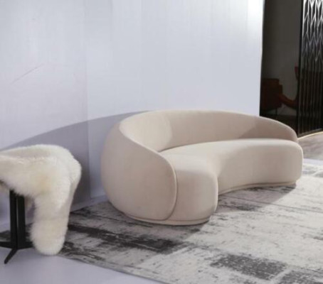 Design Couch Lounge Sofas Velvet Sofa 3 Seat Fabric Round Club Furniture Corner Suite