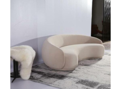 Design Couch Lounge Sofas Velvet Sofa 3 Seat Fabric Round Club Furniture Corner Suite