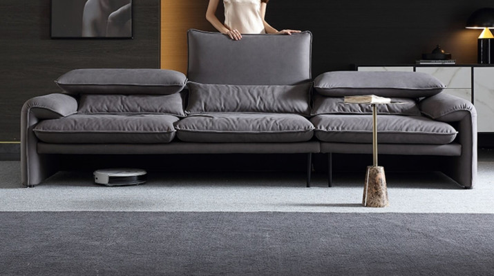 Design Sofas xxl Sofa 4 Seater Textile Big new Living room Couch Upholstery