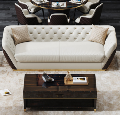 Sofa 3 Seater Couch Living landscape Suite Deco Design Modern Sofa Seat
