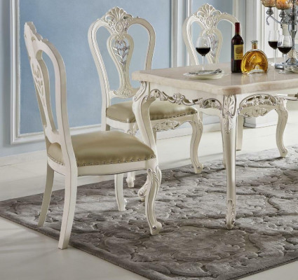 Chair Set 4x Chairs Upholstery Kitchen Living room Suite Dining room Set