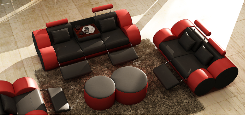 Sofa set Design Couch 3+2 Set Upholstery Leather Sofa Living room Sets