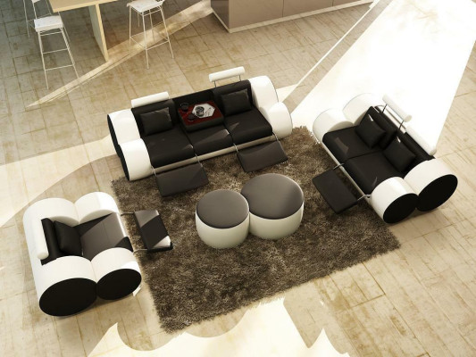 Sofa set Design Couch 3+2 Set Upholstery Leather Sofa Living room Sets
